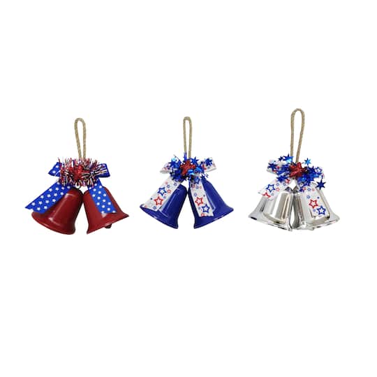 Assorted 8&#x22; Patriotic Bell Decoration by Celebrate It&#x2122;, 1pc.